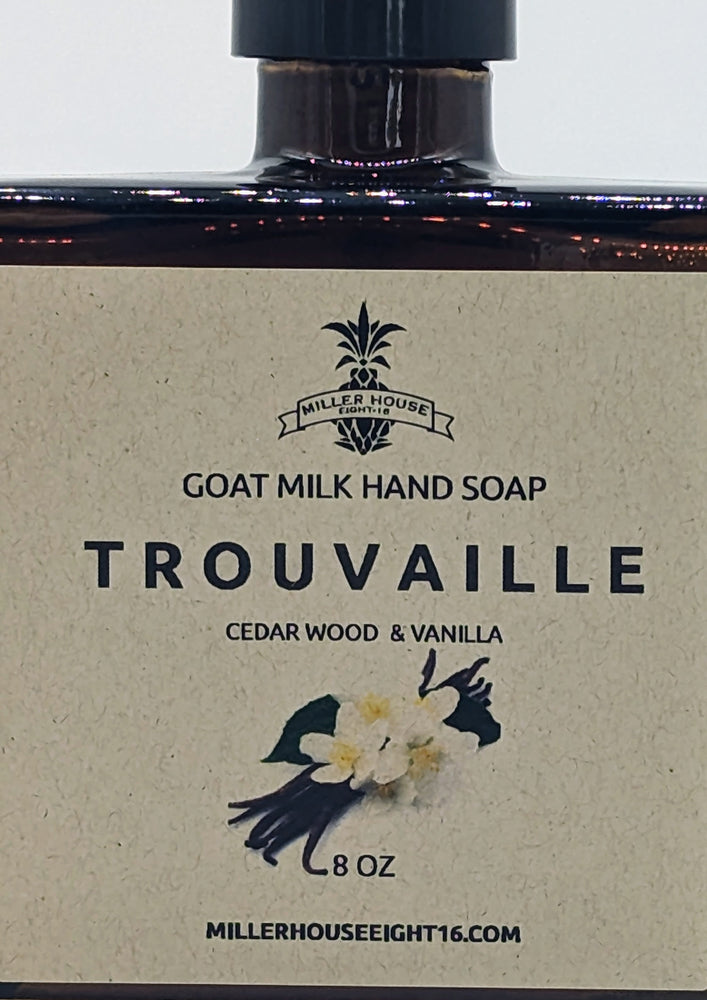 Trouvaille, goat milk hand soap.