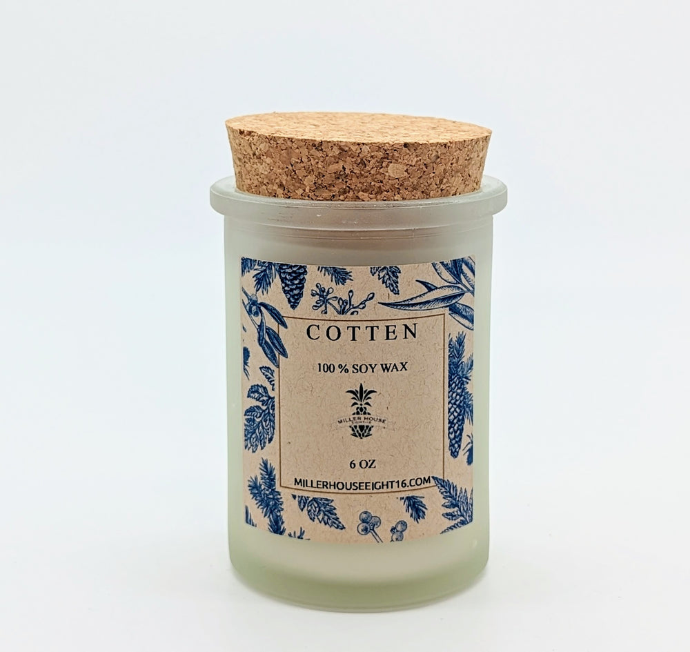 
            
                Load image into Gallery viewer, Cotten 6 oz soy candle
            
        
