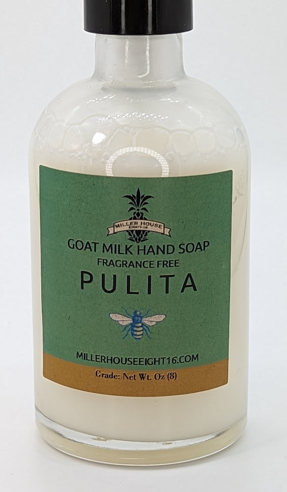 
            
                Load image into Gallery viewer, Pulita, goat milk hand soap / Clean in Italian
            
        