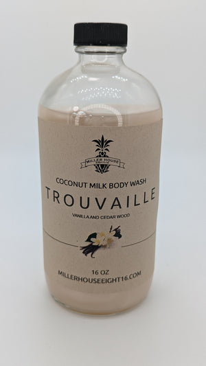 Trouvaille Body Wash 16 oz/ chestnut and vanilla